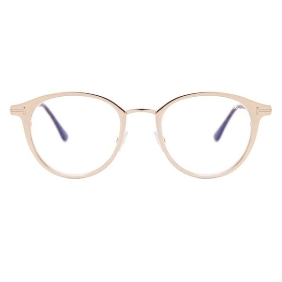 TOM FORD EYEGLASSES FT5528-B 029 Matte Rose Gold / Clear Blue Light Block 49mm - Picture 2 of 2